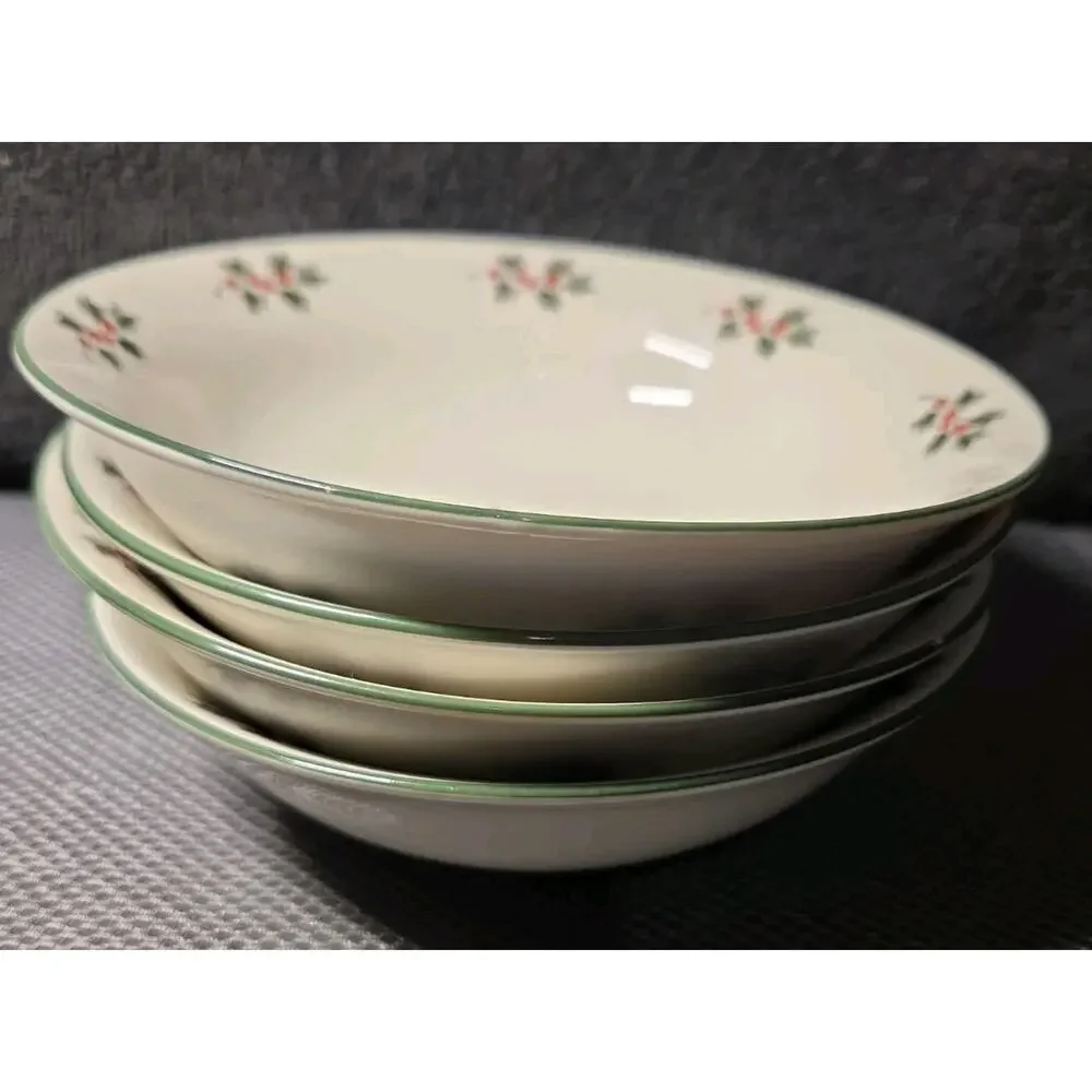 gibson noel morning Ceramic Bowls Set Of 4 6 In Diameter